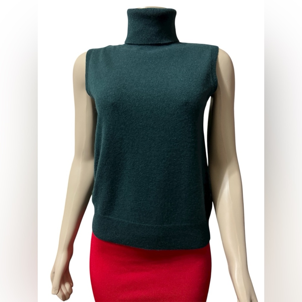 NWT Antonio Melani Sz XL Ivonne Mock Neck Cashmere Sweater
Vest Sleeveless